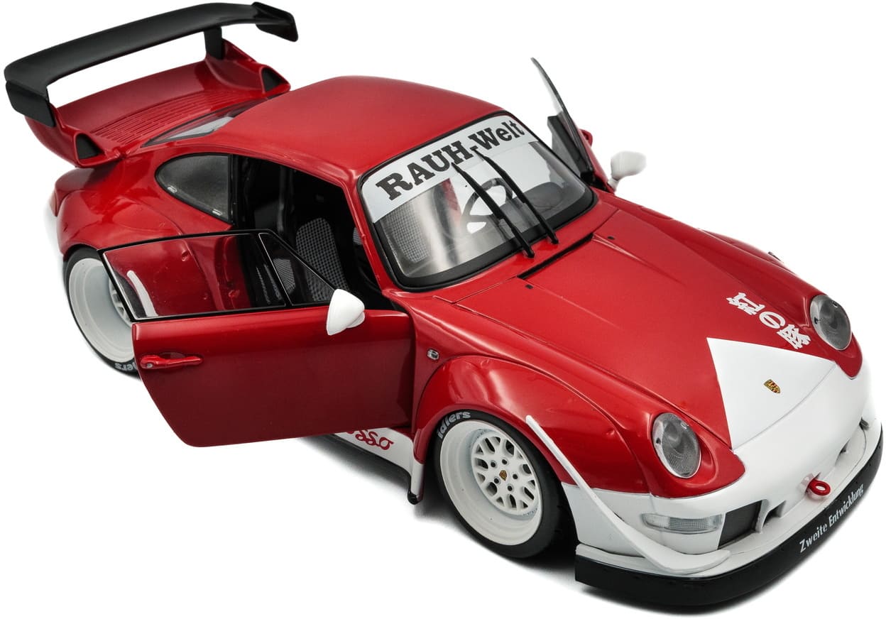 Solido Porsche 911 (993) RWB Body Kit Porco Rosso 2020 red 1:18 Modell