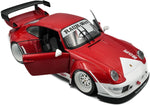 Solido Porsche 911 (993) RWB Body Kit Porco Rosso 2020 red 1:18 model