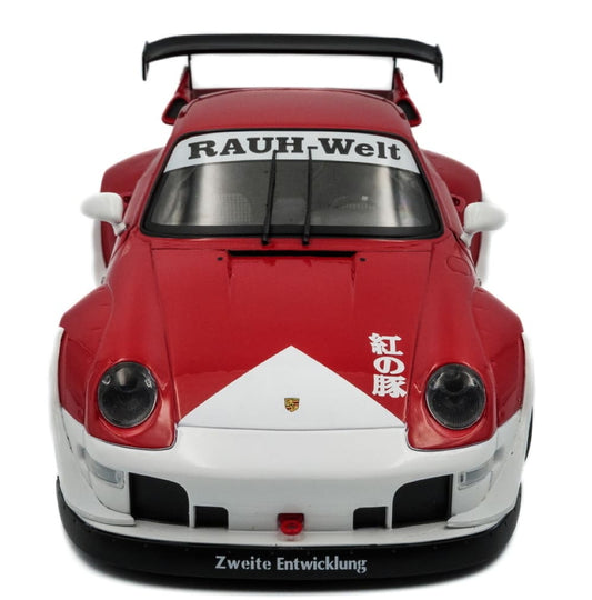 Solido Porsche 911 (993) RWB Body Kit Porco Rosso 2020 red 1:18 Modell