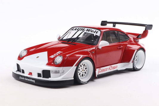 Solido Porsche 911 (993) RWB Body Kit Porco Rosso 2020 red 1:18 Modell