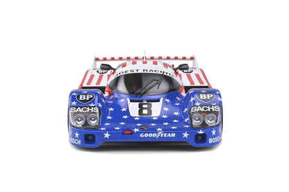 Solido Porsche 956 LH #8 3rd 24h LeMans 1986 Stars and Stripes 1:18 Modell - Artexio