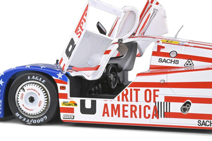 Solido Porsche 956 LH #8 3rd 24h LeMans 1986 Stars and Stripes 1:18 Modell - Artexio