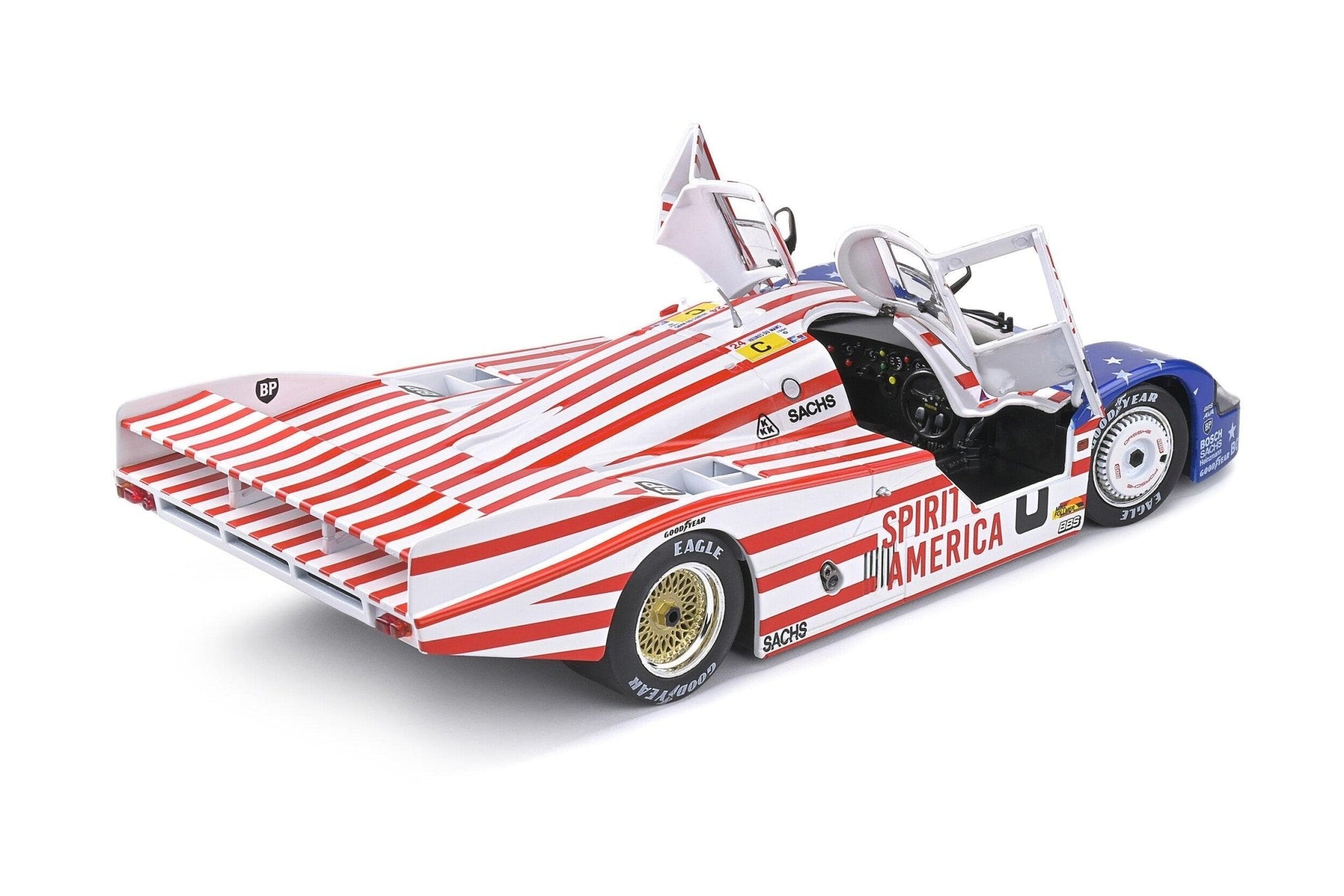 Solido Porsche 956 LH 8 3rd 24h LeMans 1986 Stars and Stripes 1:18 Modell