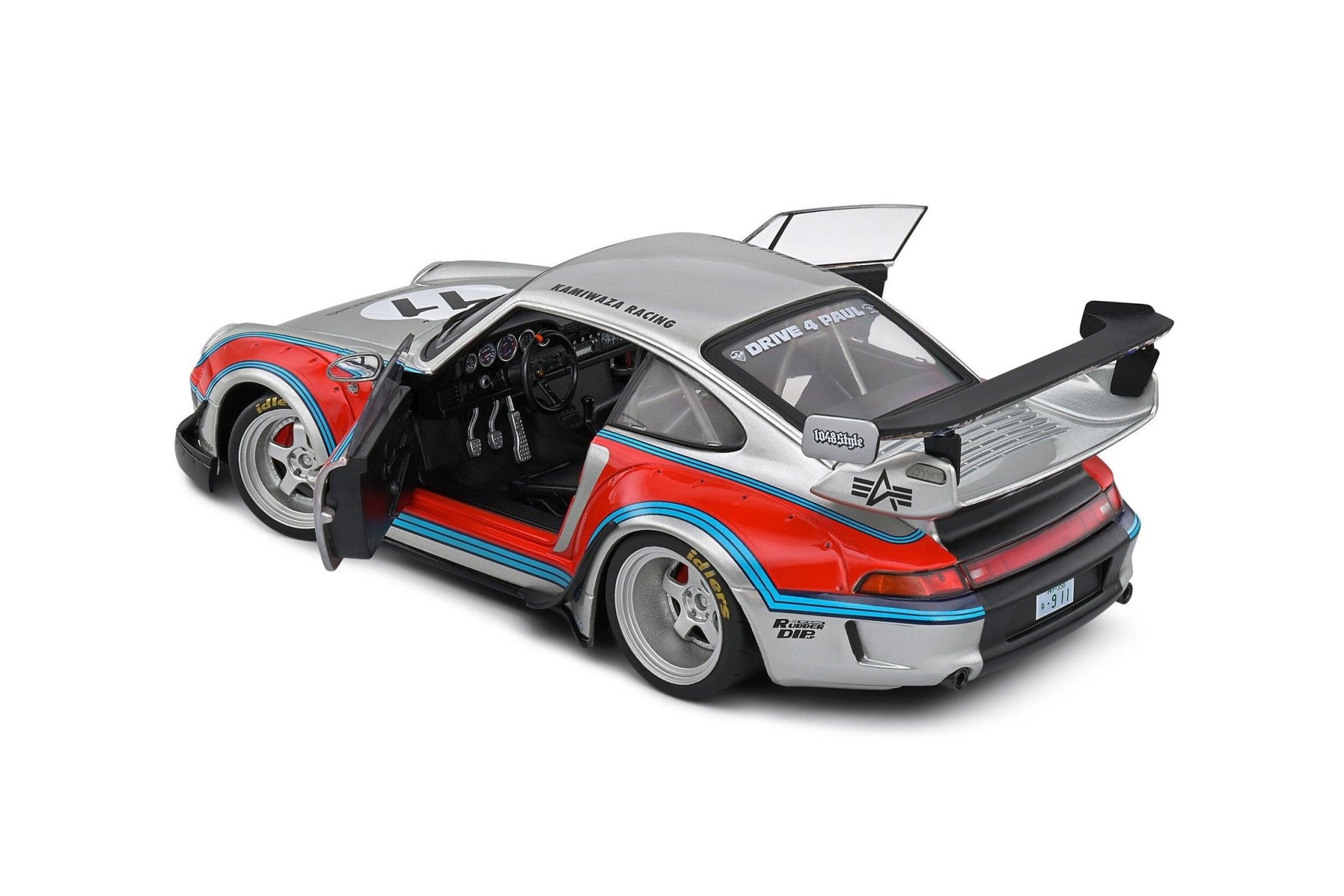 Solido Porsche RWB Bodykit Martini Grey 2020 1:18 Modell - Artexio