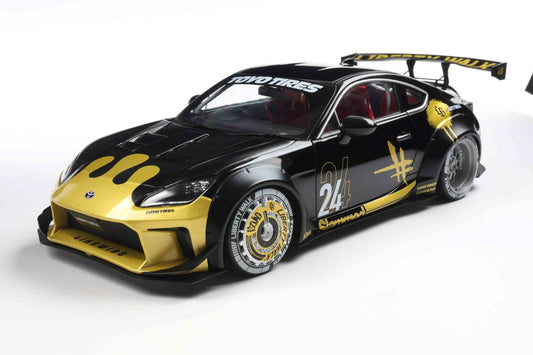 Solido Toyota GR86 LBWK Body Kit 2024 Black / Gold 1:18 Modell