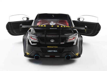 Solido Toyota GR86 LBWK Body Kit 2024 Black / Gold 1:18 Modell