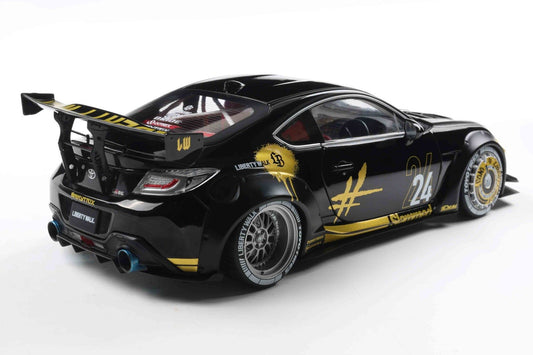 Solido Toyota GR86 LBWK Body Kit 2024 Black / Gold 1:18 Modell