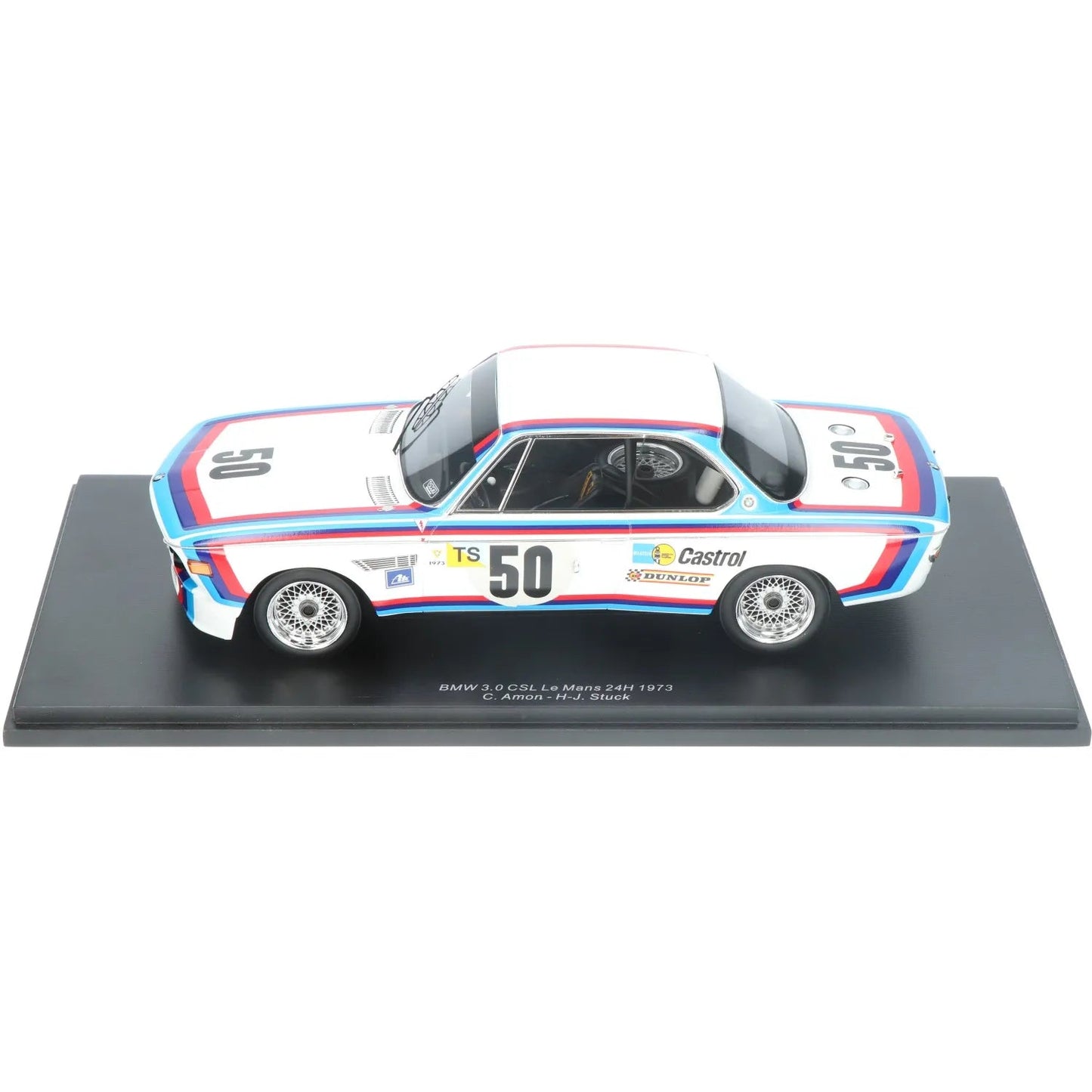 Spark BMW 3.0 CSL 50 Le Mans 24H 1973 C. Amon - H - J. Stuck 1:18 Modell