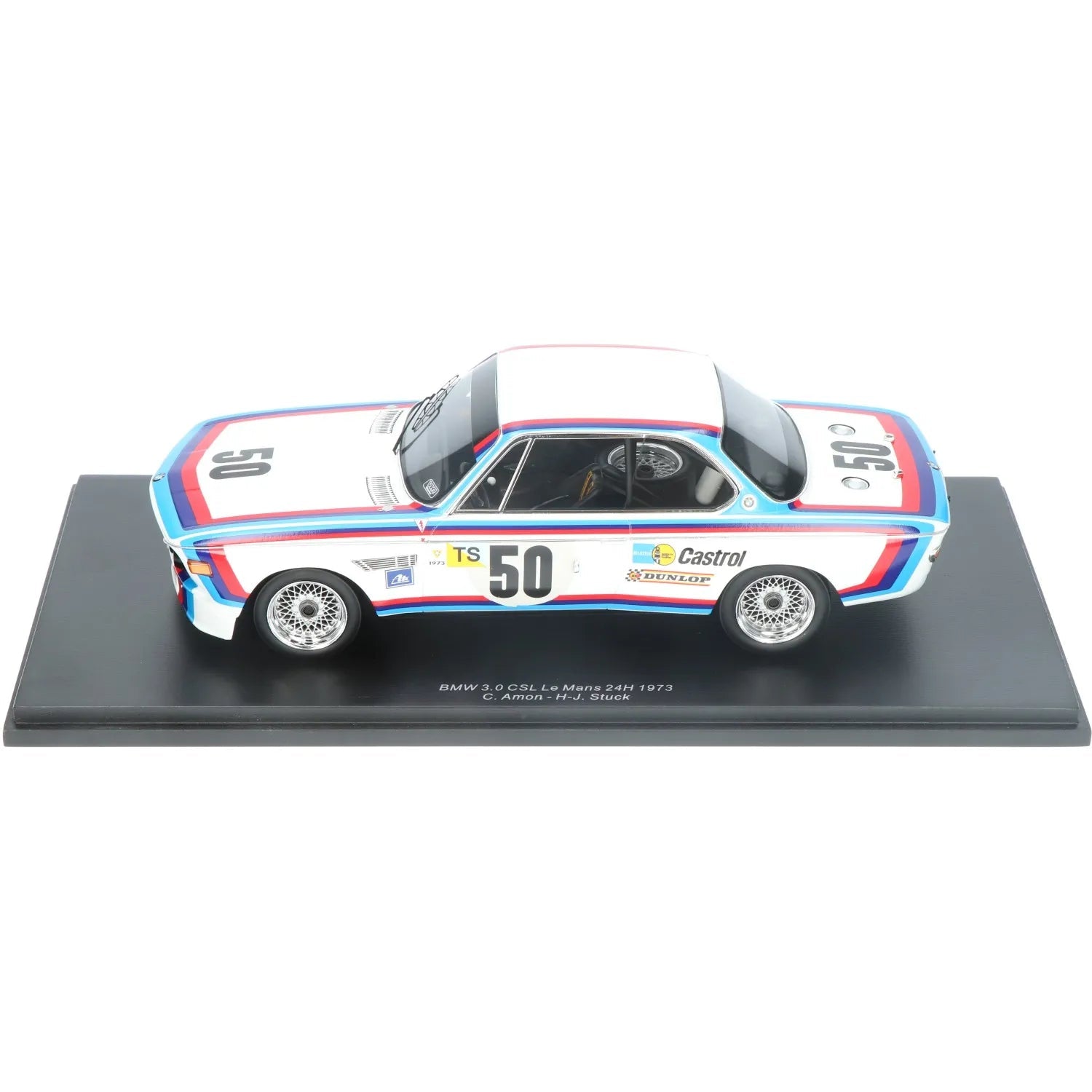 Spark BMW 3.0 CSL 50 Le Mans 24H 1973 C. Amon - H - J. Stuck 1:18 Modell