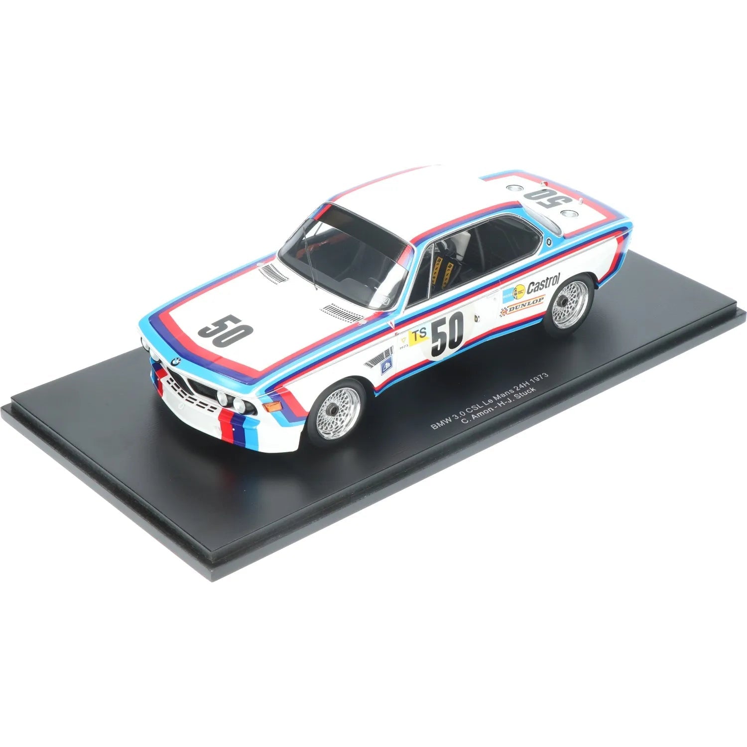 Spark BMW 3.0 CSL 50 Le Mans 24H 1973 C. Amon - H - J. Stuck 1:18 Modell