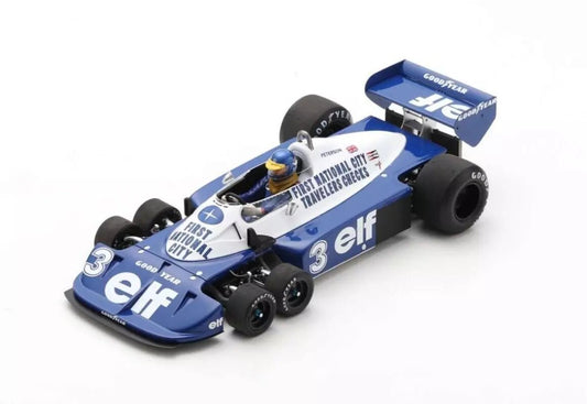 Spark Tyrrell P34 No.3 German GP 1977 Ronnie Peterson 1:18 Modell - Artexio