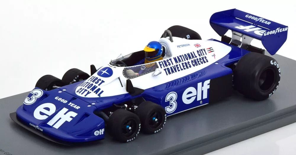 Spark Tyrrell P34 No.3 German GP 1977 Ronnie Peterson 1:18 Modell - Artexio