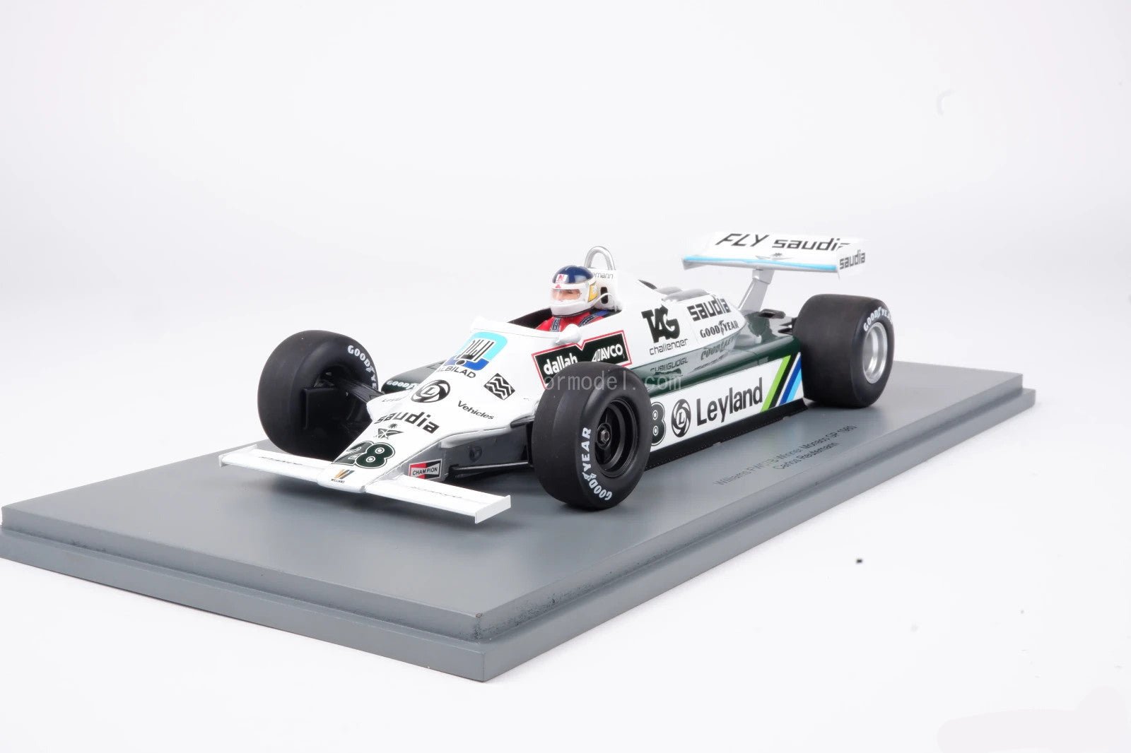 Spark Williams FW07B 28 Winner Monaco GP 1980 Carlos Reutemann 1:18 Modell
