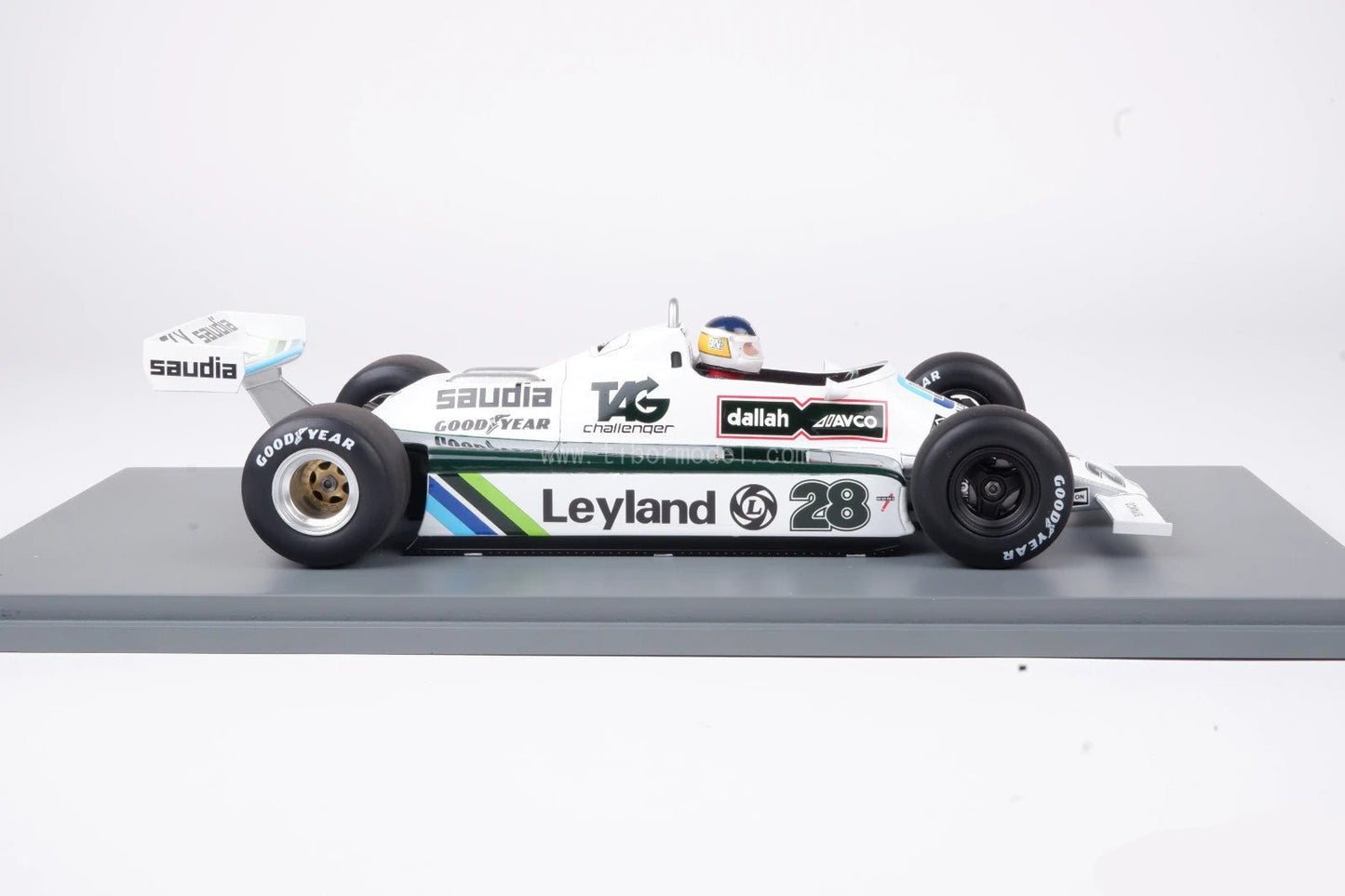 Spark Williams FW07B 28 Winner Monaco GP 1980 Carlos Reutemann 1:18 Modell