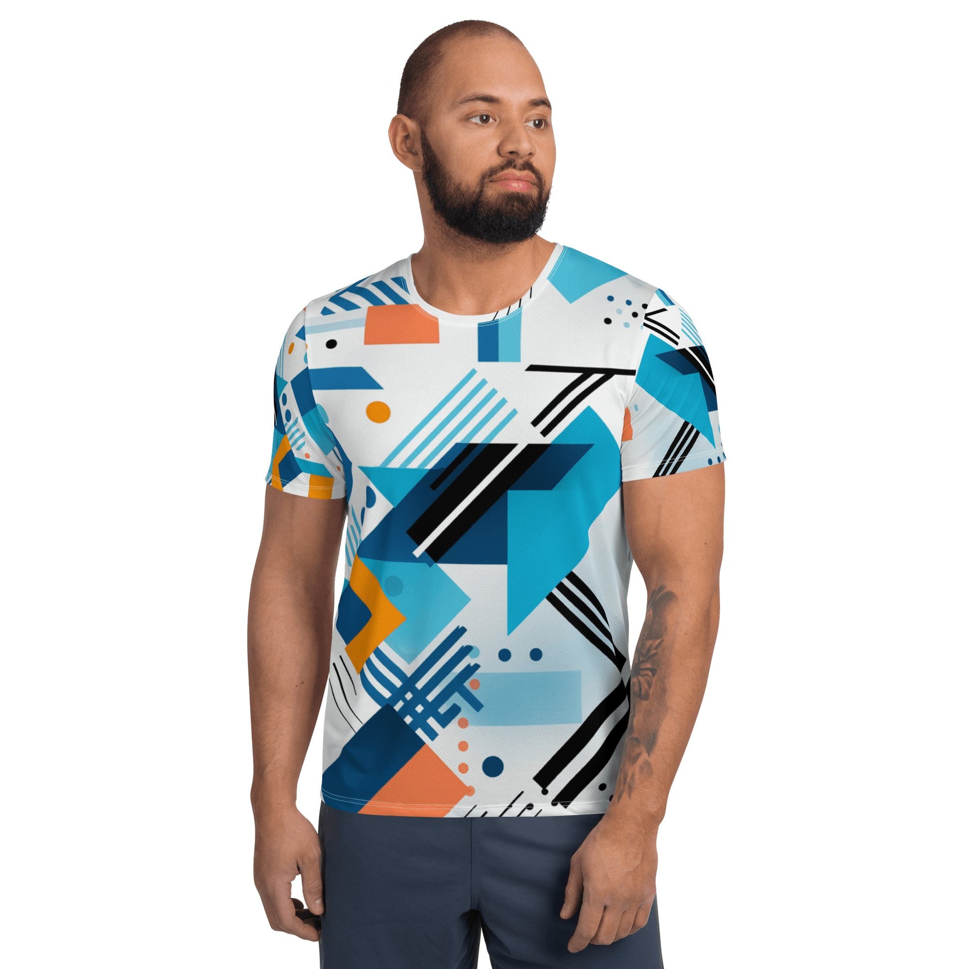 Sport T-Shirt für Herren "Geometric Harmony" - Artexio