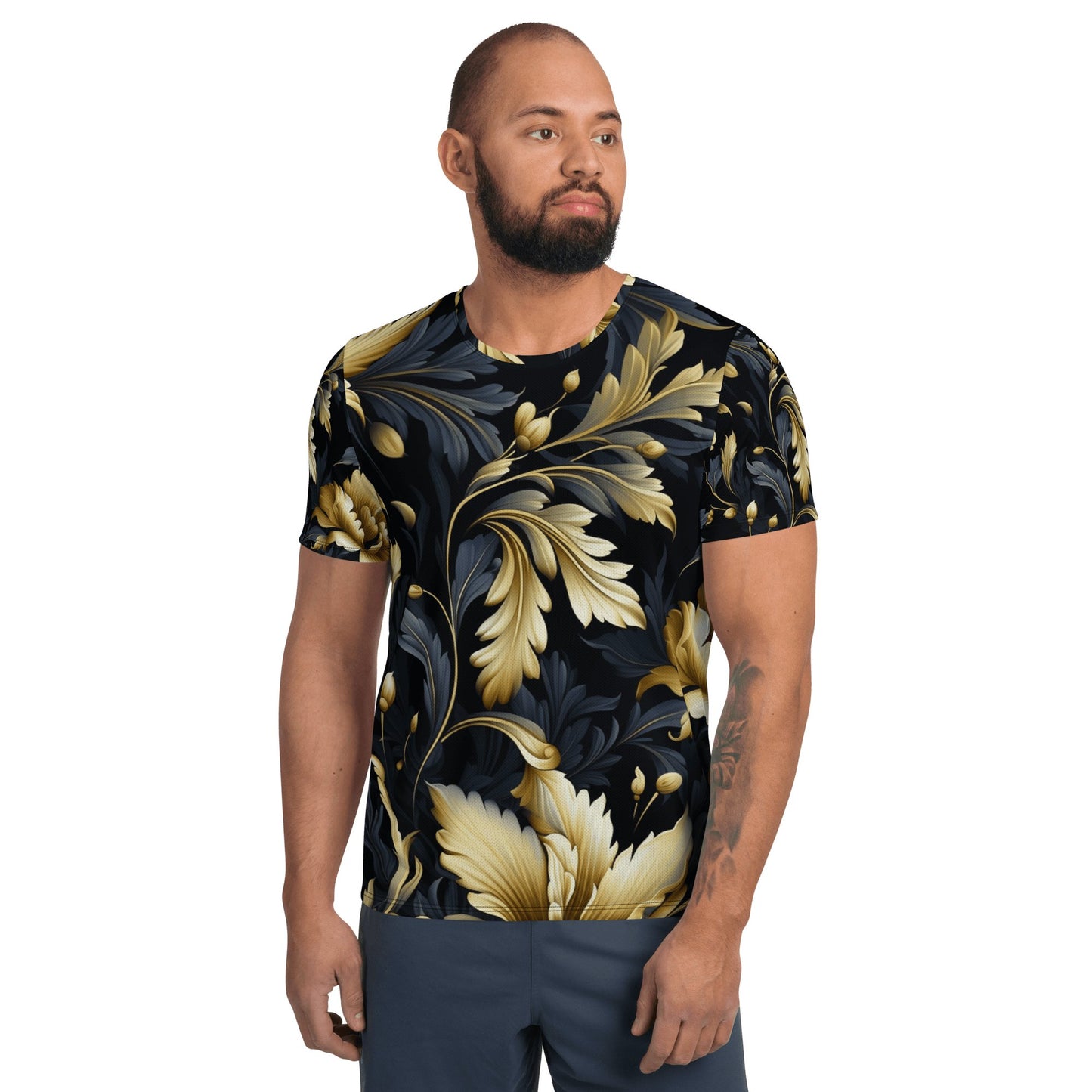 Sport T-Shirt für Herren "Golden Flora" - Artexio