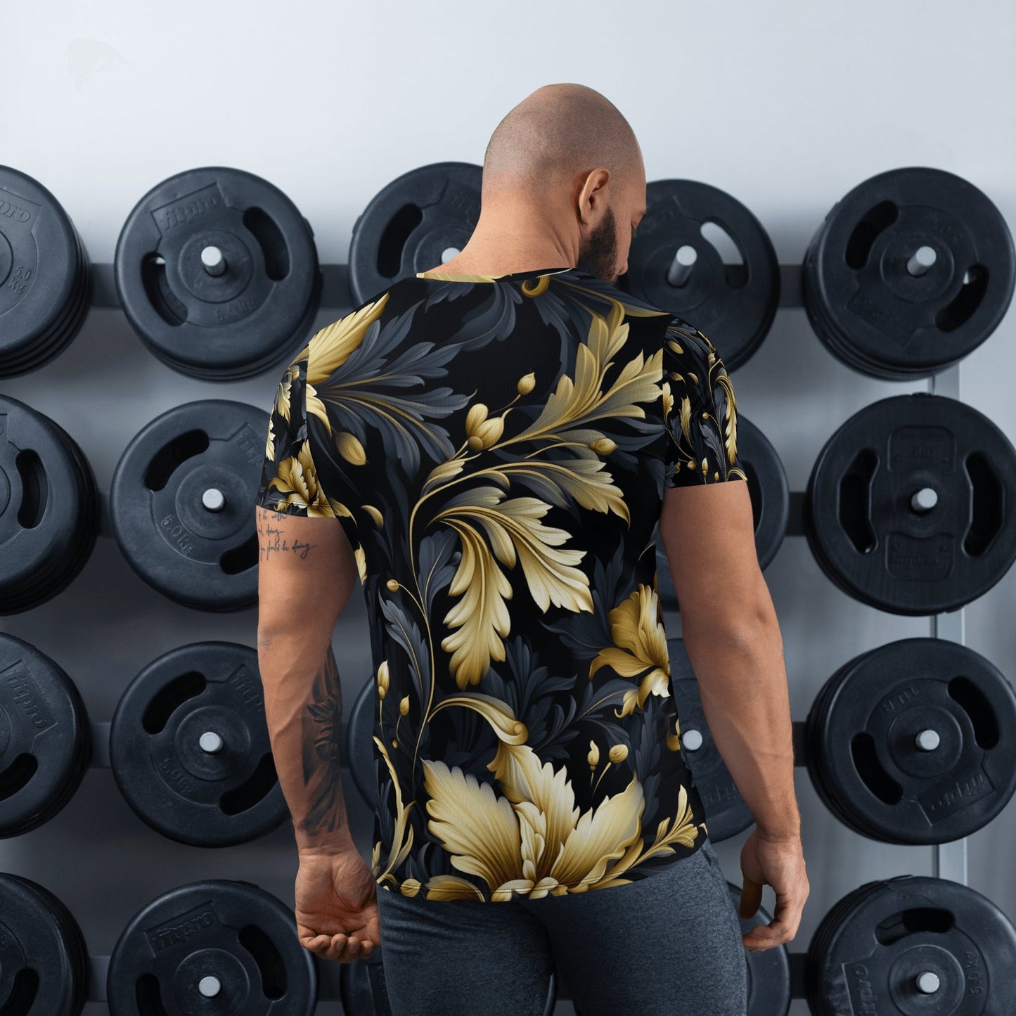 Sport T-Shirt für Herren "Golden Flora" - Artexio