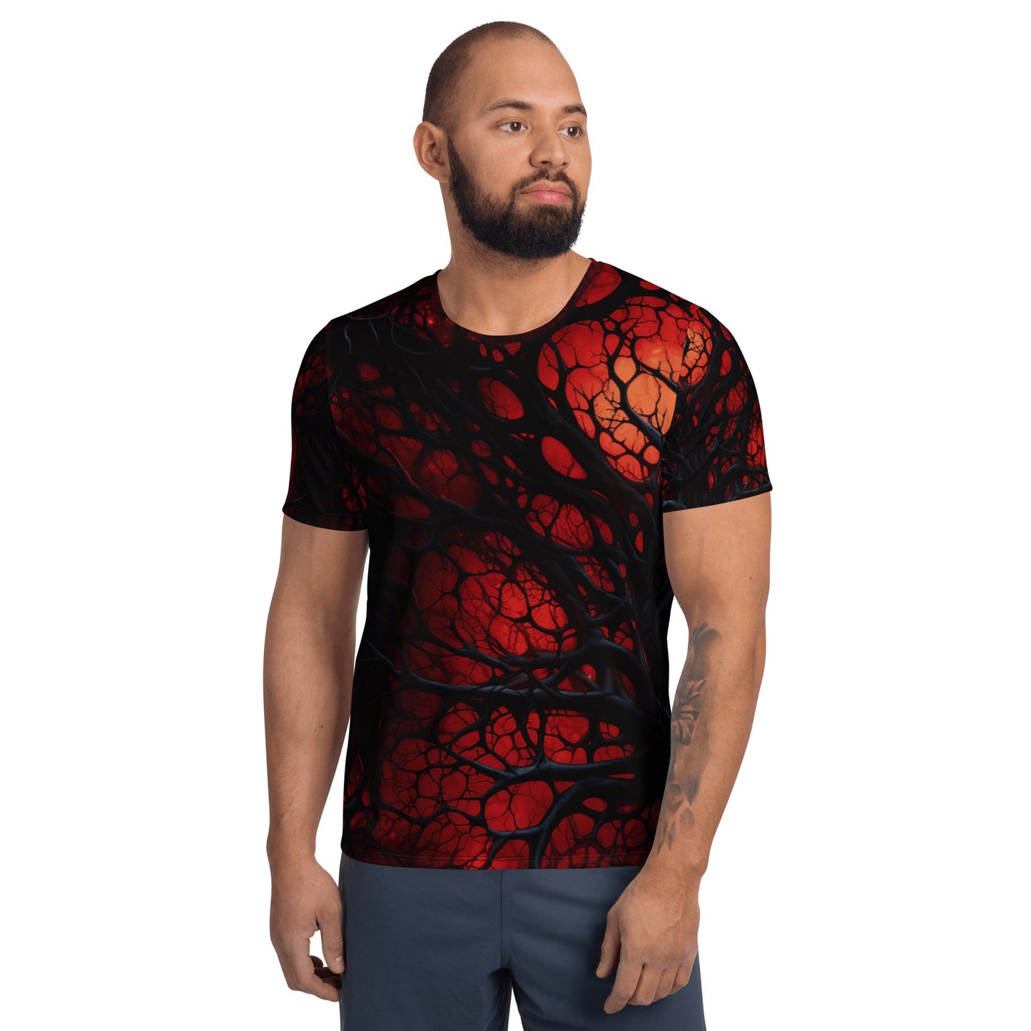 Sport T-Shirt für Herren "Inferno of Shadows" - Artexio