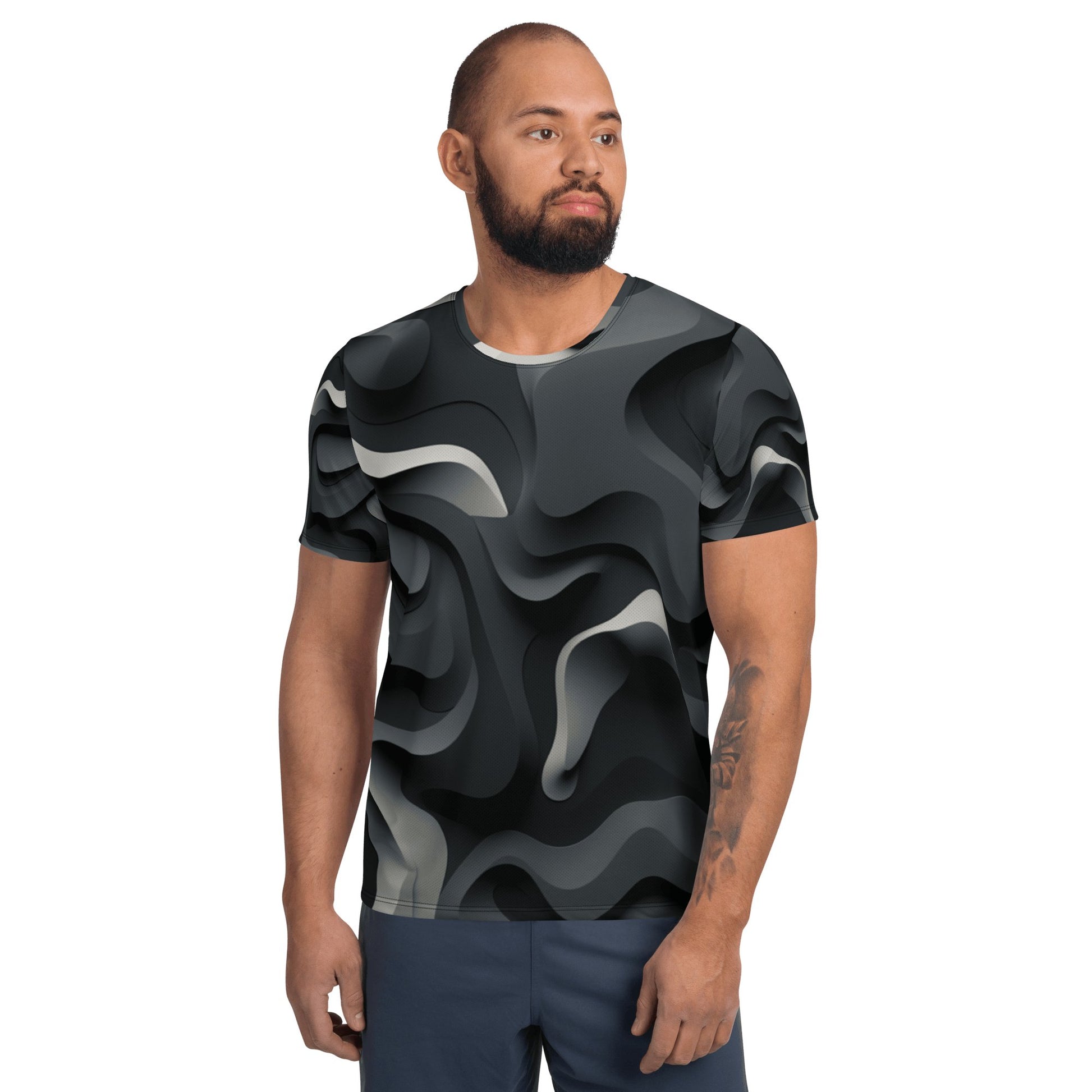 Sport T-Shirt für Herren "Monochrome Flow" - Artexio