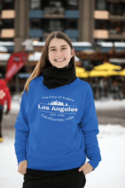 Sweatshirt mit Rundhalsausschnitt für Jugendliche "Los Angeles" - Artexio