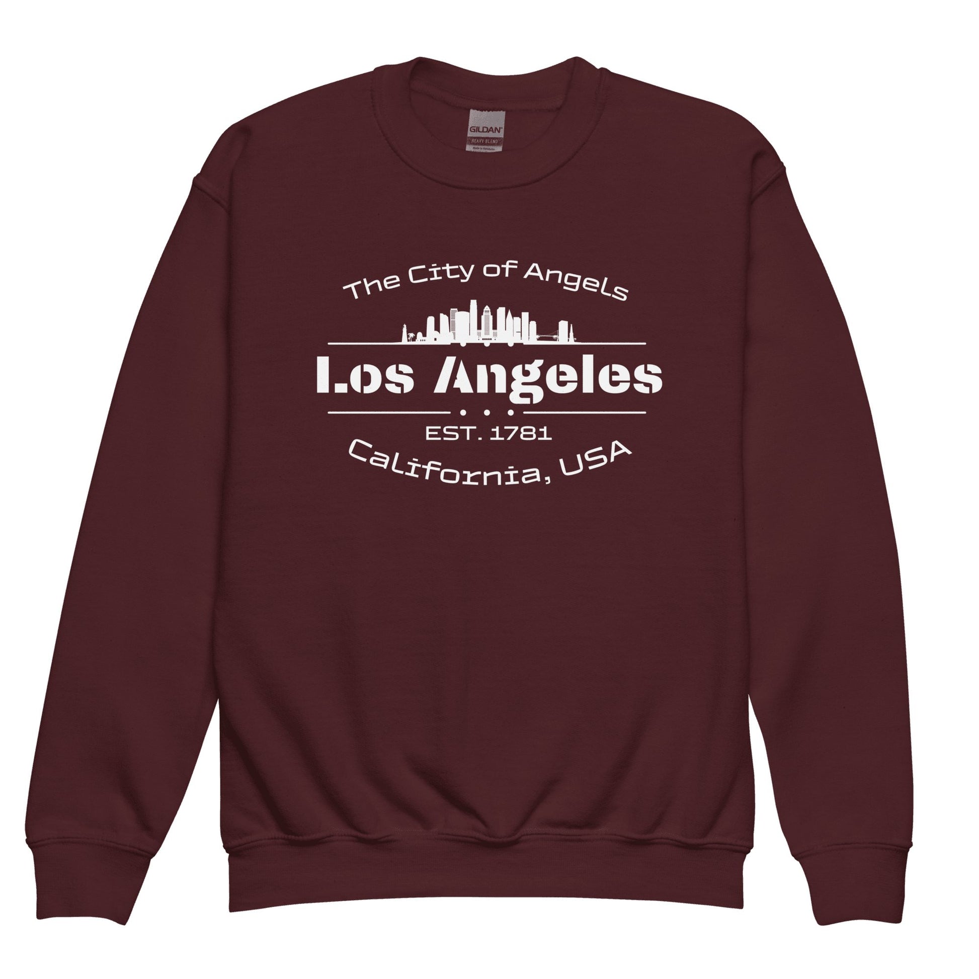 Sweatshirt mit Rundhalsausschnitt für Jugendliche "Los Angeles" - Artexio