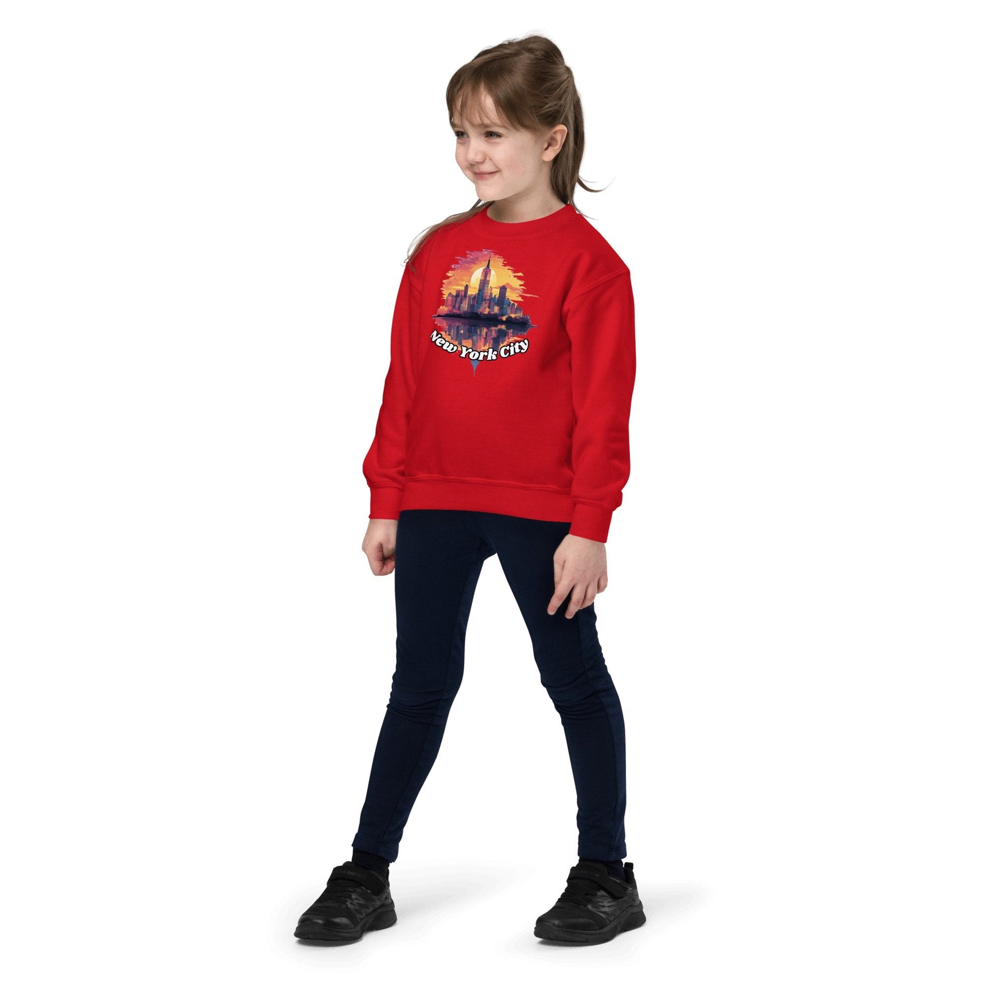 Sweatshirt mit Rundhalsausschnitt für Jugendliche "New York City" - Artexio