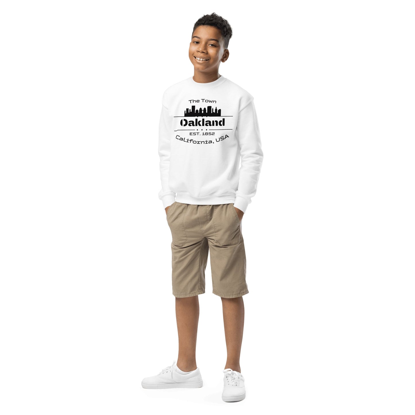 Sweatshirt mit Rundhalsausschnitt für Jugendliche "Oakland" - Artexio