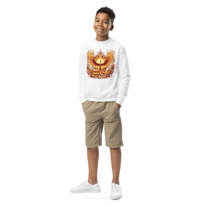 Sweatshirt mit Rundhalsausschnitt für Jugendliche "Phoenix" - Artexio