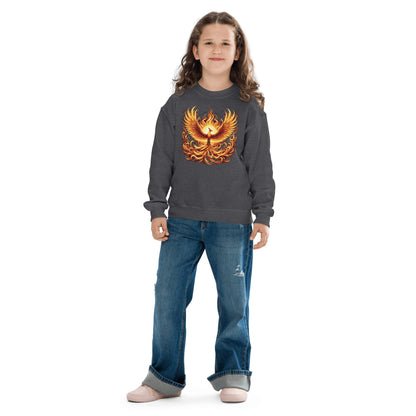 Sweatshirt mit Rundhalsausschnitt für Jugendliche "Phoenix" - Artexio