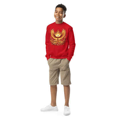 Sweatshirt mit Rundhalsausschnitt für Jugendliche "Phoenix" - Artexio