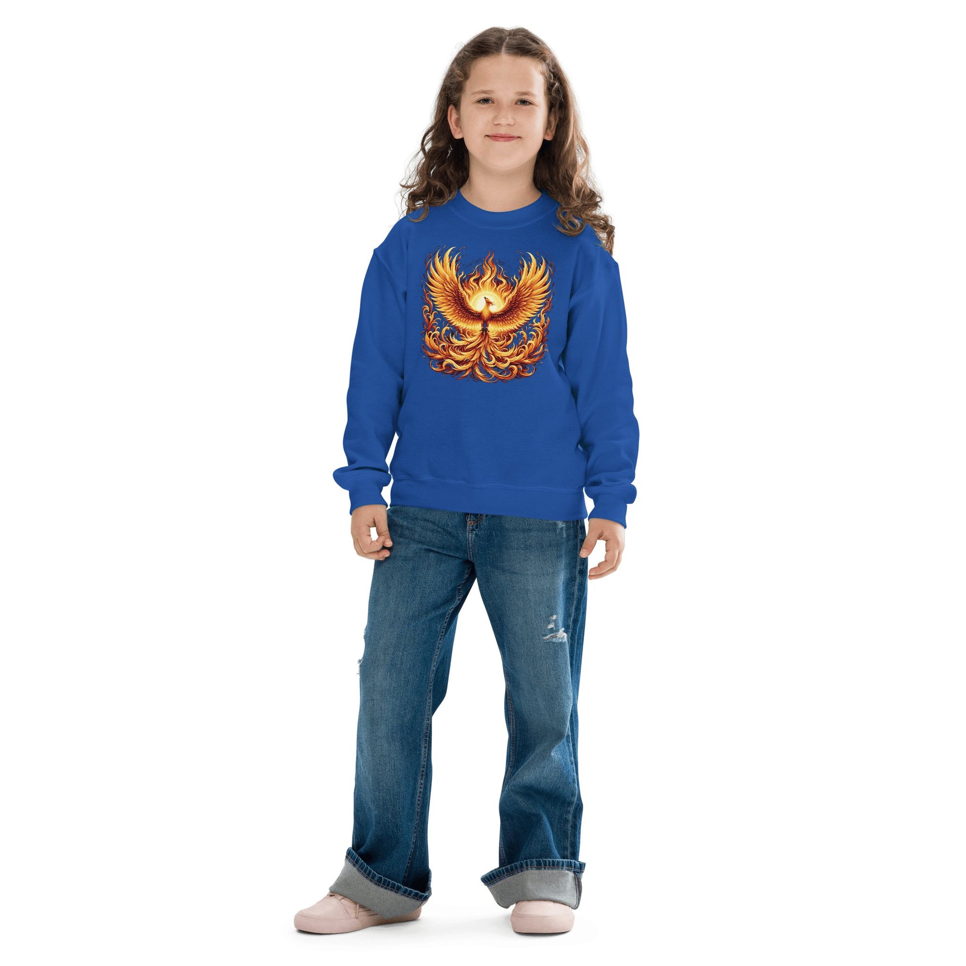 Sweatshirt mit Rundhalsausschnitt für Jugendliche "Phoenix" - Artexio