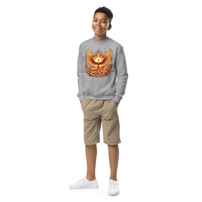 Sweatshirt mit Rundhalsausschnitt für Jugendliche "Phoenix" - Artexio