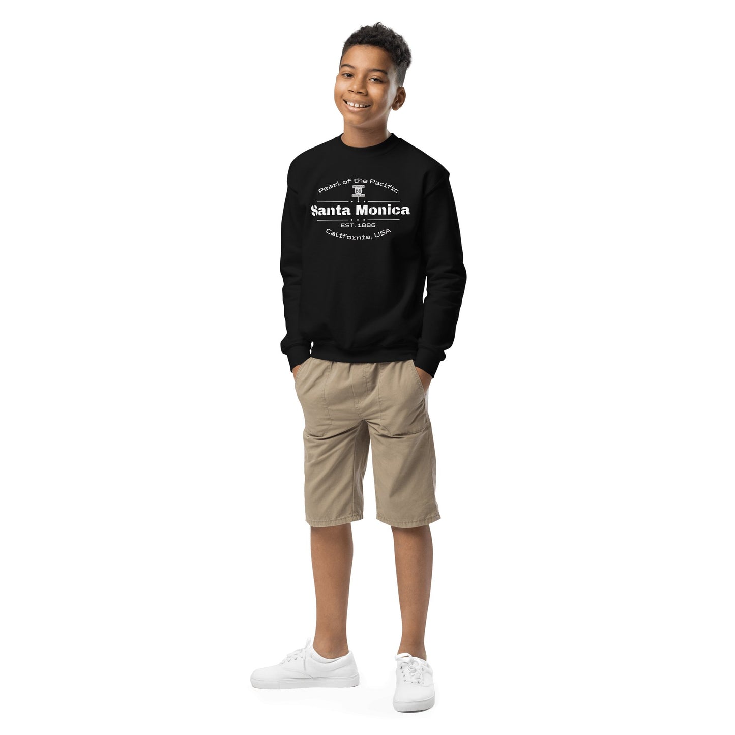 Sweatshirt mit Rundhalsausschnitt für Jugendliche "Santa Monica" - Artexio