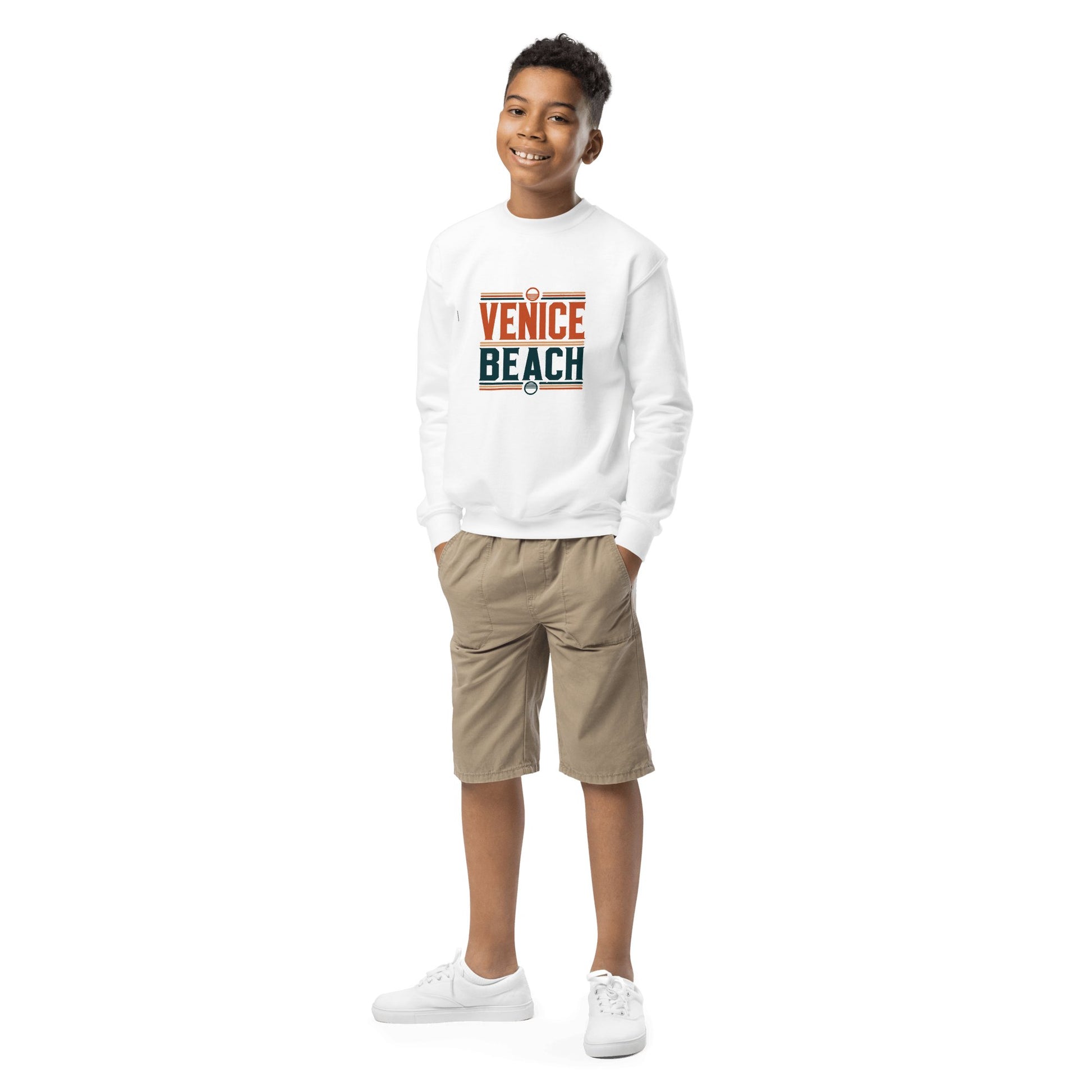 Sweatshirt mit Rundhalsausschnitt für Jugendliche "Venice Beach" - Artexio