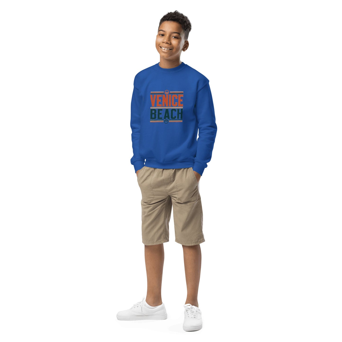 Sweatshirt mit Rundhalsausschnitt für Jugendliche "Venice Beach" - Artexio