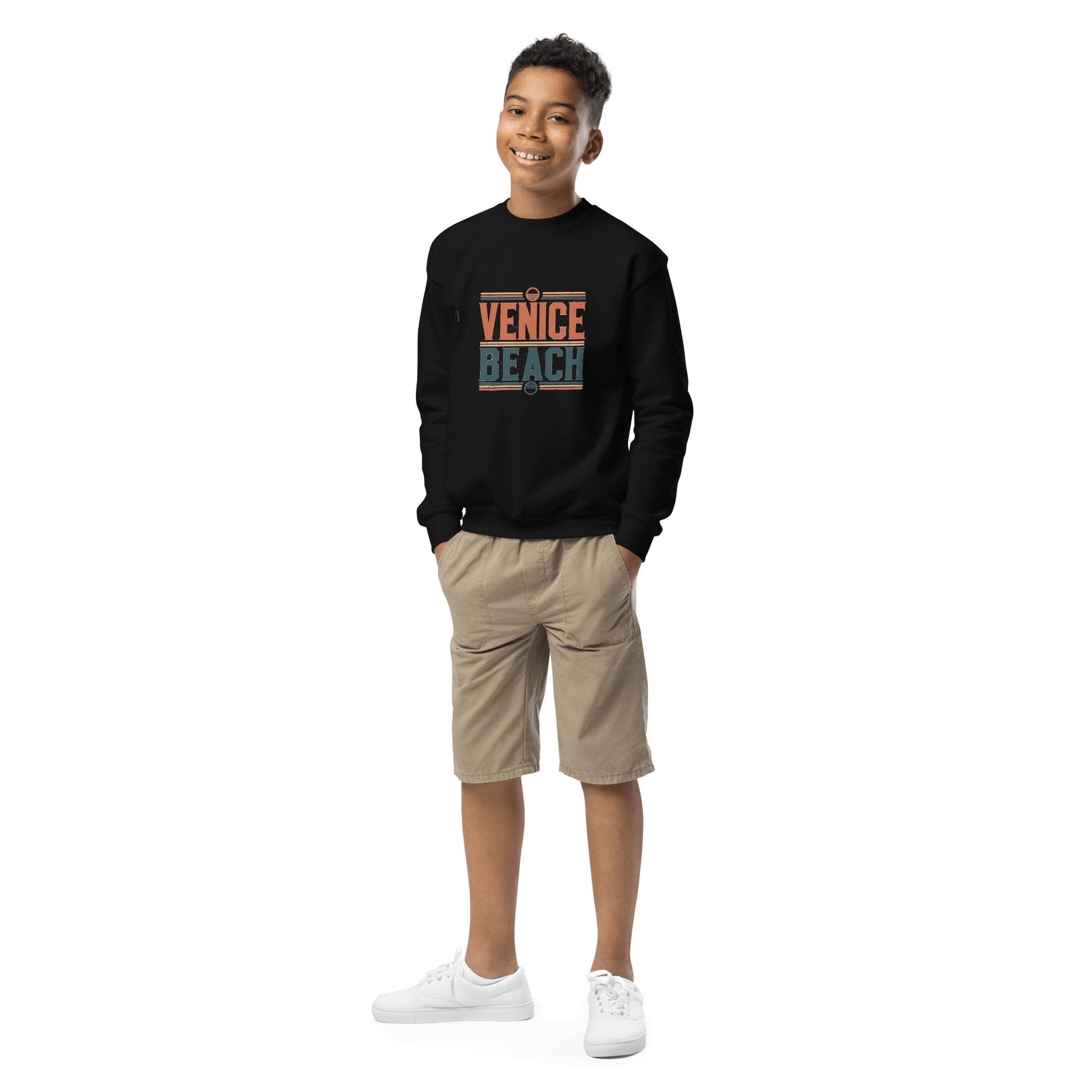 Sweatshirt mit Rundhalsausschnitt für Jugendliche "Venice Beach" - Artexio