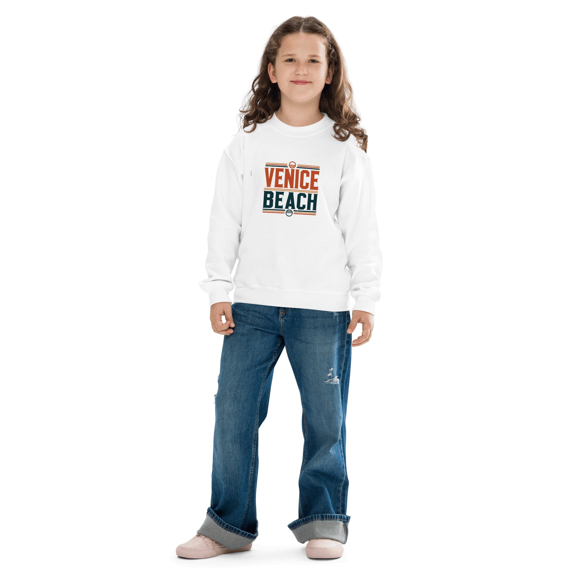 Sweatshirt mit Rundhalsausschnitt für Jugendliche "Venice Beach" - Artexio