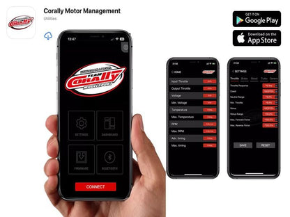Team Corally CMM-8 Racing Regler - 2-4S - 240A - BEC 6-7.4V 8A - Sensored-Sensorless