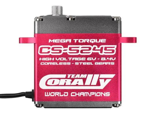 Team Corally CS-5245 High Voltage Servo Coreless Motor Steel Gears Ball Beared Alloy Case