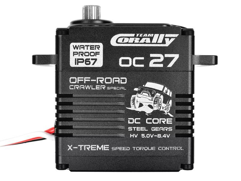 Team Corally Digital Servo 5 - 8.4V IP - 67 OC - 27 HV Core DC Motor - Steel Gear - Full Alloy Case