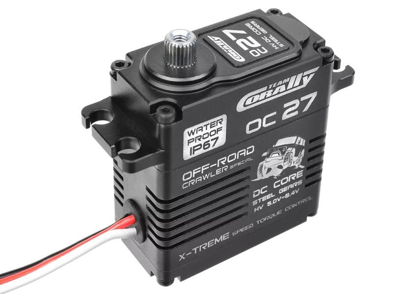 Team Corally Digital Servo 5-8.4V IP-67 OC-27 HV Core DC Motor - Steel Gear - Full Alloy Case