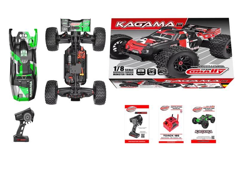 Team Corally - KAGAMA XP 6S - RTR - Grün - 6S Brushless Power - No Battery - No Charger