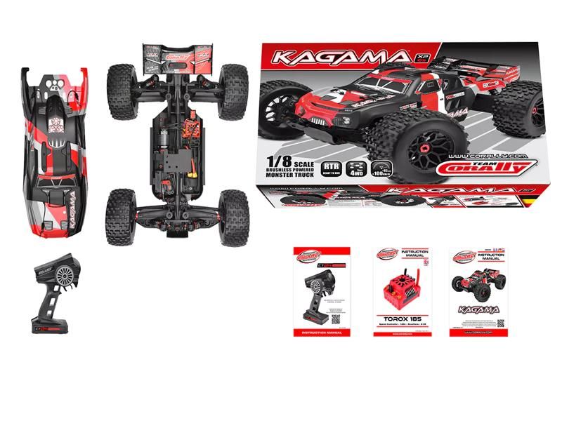 Team Corally - KAGAMA XP 6S - RTR - Rot - 6S Brushless Power - No Battery - No Charger