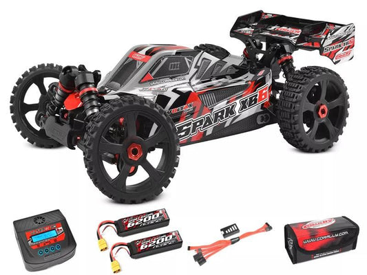 Team Corally - Spark XB-6 RTR - Drive'n Go Pack 6S - Rot
