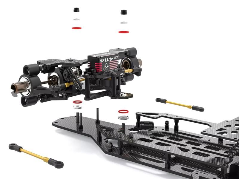 Team Corally SSX-823 RC Pan Car 1:8 4WD Kit Spec (ohne Elektronik + Reifen + Karosserie)