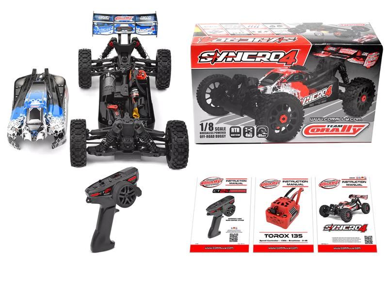Team Corally - SYNCRO-4 - RTR Blau - 3-4S Brushless - No Battery - No Charger