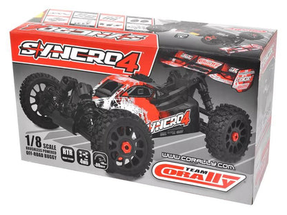 Team Corally - SYNCRO-4 - RTR Rot - 3-4S Brushless - No Battery - No Charger