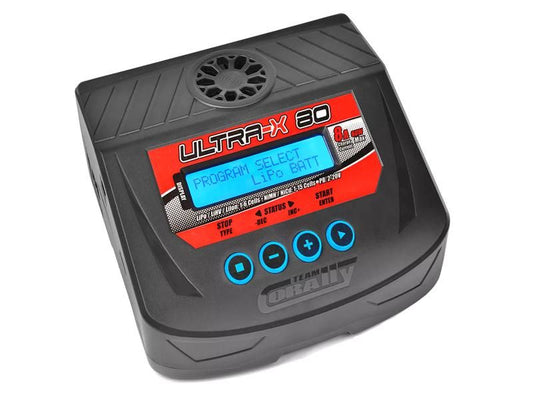 Team Corally Ultra-X 80 AC/DC Balance Charger 80W - 1-6S Lixx - 1-15 Nixx - 2-20V PB EU Version