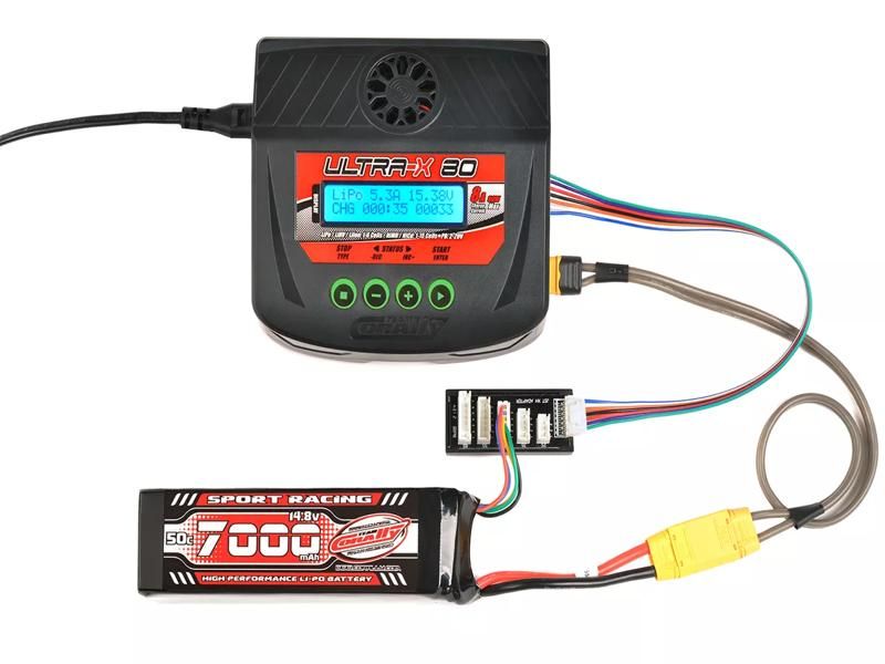 Team Corally Ultra-X 80 AC/DC Balance Charger 80W - 1-6S Lixx - 1-15 Nixx - 2-20V PB EU Version