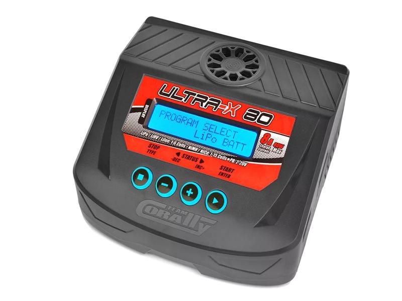 Team Corally Ultra-X 80 AC/DC Balance Charger 80W - 1-6S Lixx - 1-15 Nixx - 2-20V PB EU Version